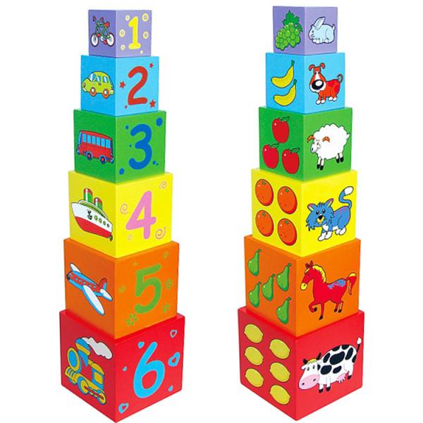 Набор кубиков "Пирамидка" Viga Toys 59461