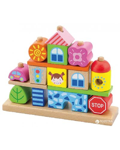 Набор кубиков "Город" Viga Toys 50043