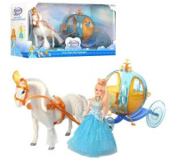 Детская карета с лошадью и куклой 686-770/1 (+музыка)