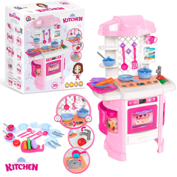 Игровая кухня "Kitchen" на 29 предметов TechnoK 6696TXK