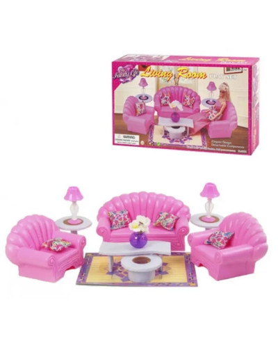Мебель для кукол Барби Gloria 22004 (диван и кресло)