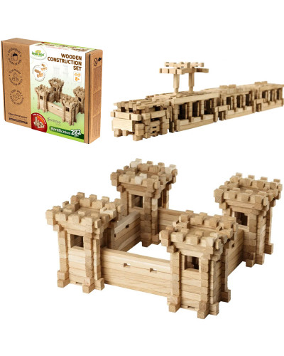 Дерев'яний конструктор Igroteco "Оборонні стіни", 282 деталі 900347