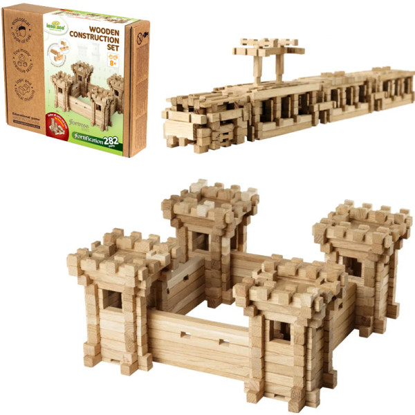 Дерев'яний конструктор Igroteco "Оборонні стіни", 282 деталі 900347