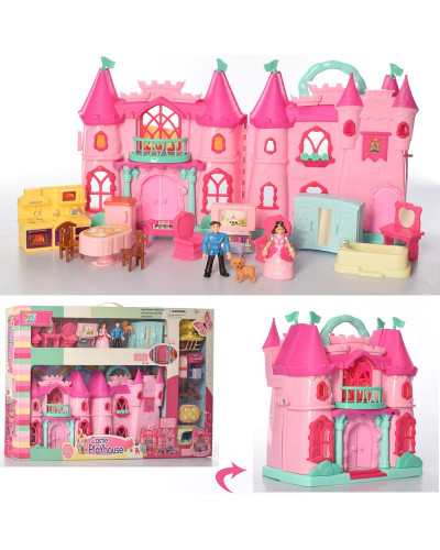 Дитячий іграшковий "Замок" Bambi з меблями та фігурками 16830
