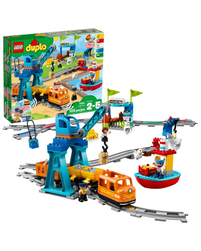 Конструктор LEGO DUPLO Town Вантажний поїзд 105 деталей (10875)