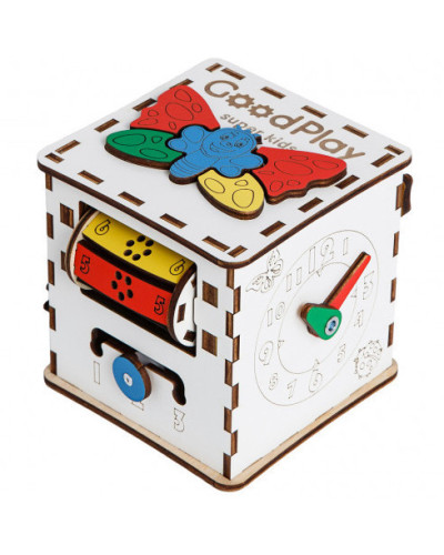 Дитячий розвиваючий куб Бізіборд 12×12×12 - K001