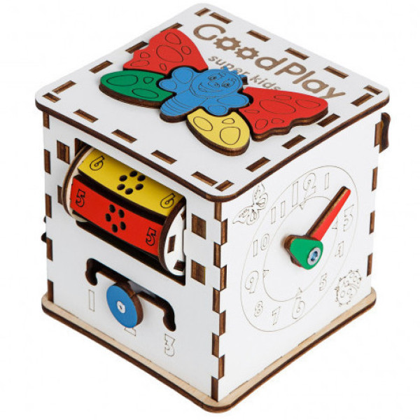 Детский развивающий куб Бизиборд 12×12×12 - K001