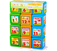 Розвиваючі дитячі кубики "Математика" 09052, 12 шт.