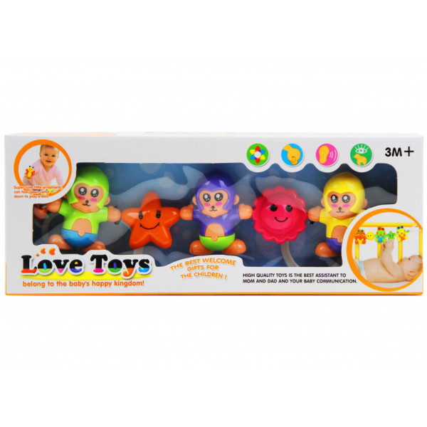 Набор погремушки-подвески на коляску "Love Toys" 432C