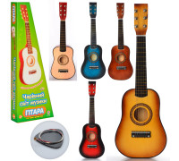 Іграшкова гітара з медіатором дерев'яна - M 1369
