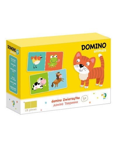 Детская настольная игра Домино с животными 300137