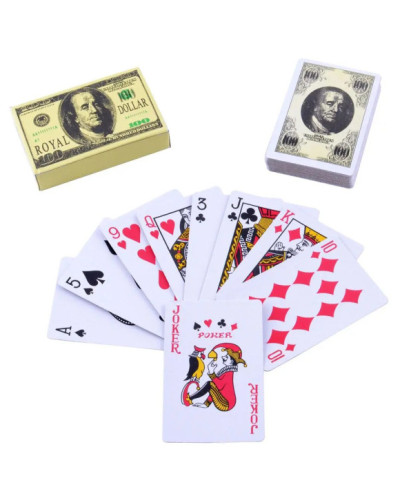 Гральні карти "100 Dollar", 54 карти 100-54