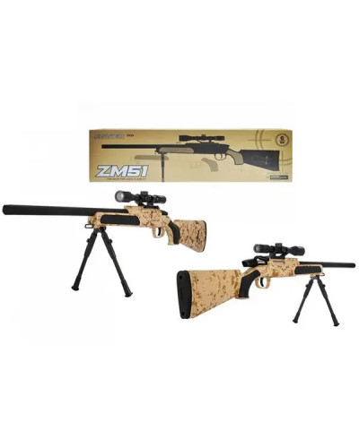 Іграшкова снайперська гвинтівка CYMA ZM51C (+приціл та лазер)