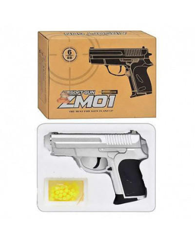 Детский пистолет на пульках ZM01