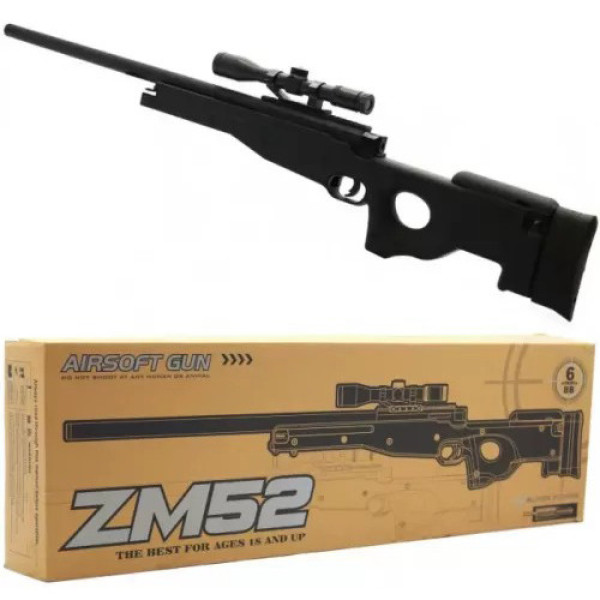 Детская Снайперская винтовка металл Cyma ZM52 на пульках