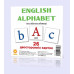 Обучающие карточки "Английский алфавит" (110х110 мм) Англ