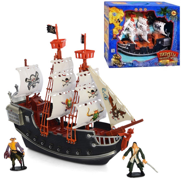 Игрушечный пиратский корабль с фигурками М 0516