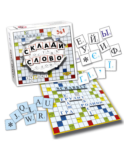Игра "Составь слово. Эрудит (Scrabble)" - MKM0316