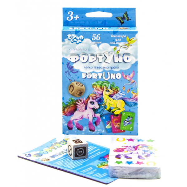 Детская развивающая настольная игра "ФортУно Cute Unicorns" UF-04-01U