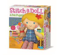Набор для шитья игрушки 4M Кукла с щенком (00-02767)