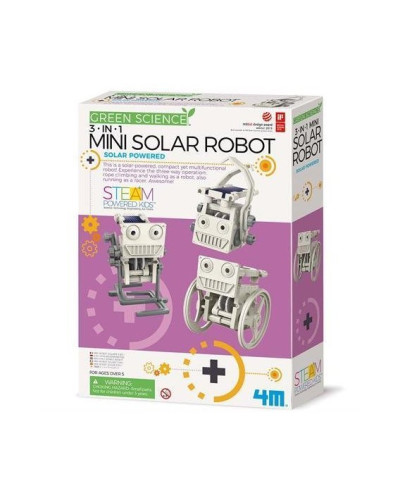 Робот на солнечной батарее 3-в-1 своими руками 4M (00-03377)