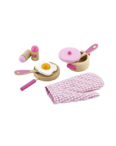 Набір Viga Toys "Маленький кухар", рожевий (50116)
