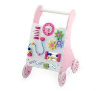 Ходунки-каталка розовая Viga Toys 50178