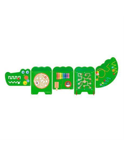 Бізіборд Viga Toys Крокодил, 5 секцій (50346)