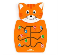 Бизиборд Viga Toys Котик с цифрами (50676)