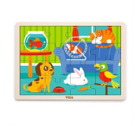 Пазл Viga Toys "Домашні тварини" (51453)