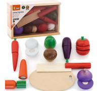 Іграшкові продукти Viga Toys Нарізані овочі з дерева (56291)