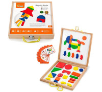 Набір магнітних блоків Viga Toys "Форми та колір" (59687)