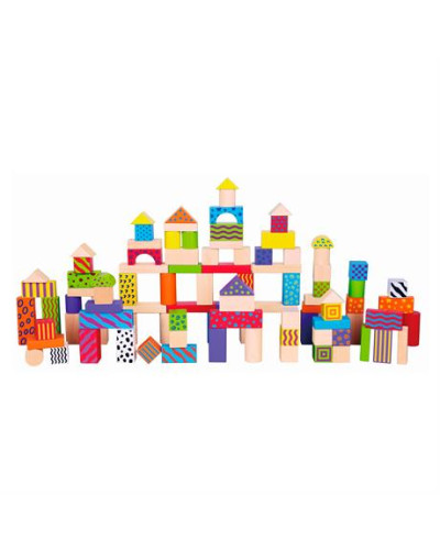 Набір будівельних блоків Viga Toys 100 шт., 3 см (59696)