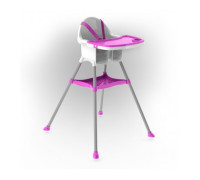Детский стульчик для кормления со столиком 03220-3 (розовый)