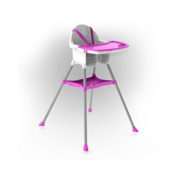 Детский стульчик для кормления со столиком - 03220-3 (розовый)