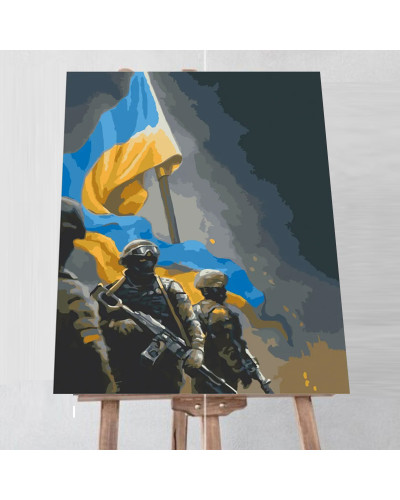 Картина по номерам 40х50 см "Украинские воины" Art Craft 10339-NN