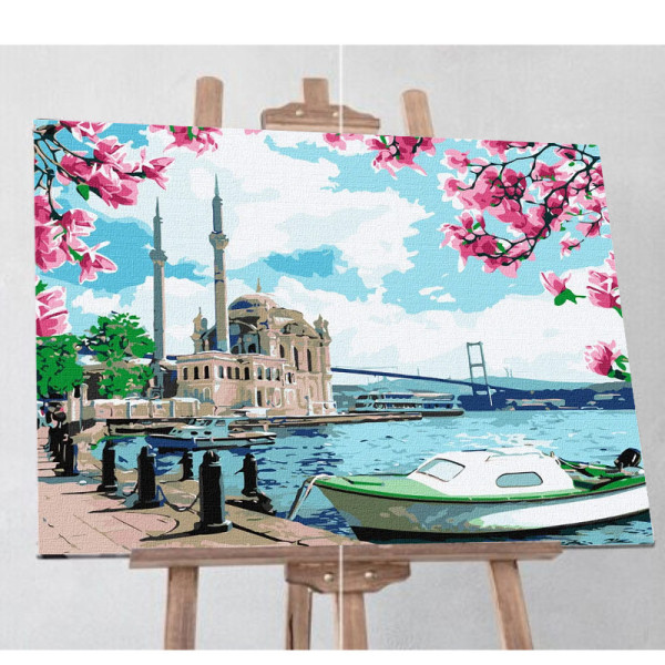 Картина за номерами 40х50 см "Яскравий Стамбул" Ідейка KHO2757