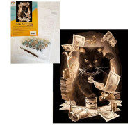 Картина за номерами 40х50 см "Заможний кіт" Art Craft 11932