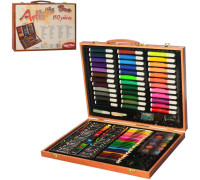 Детский набор для творчества в деревянном чемодане MK 2455-1