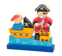 Магнитная деревянная игрушка Пират Viga Toys 50077