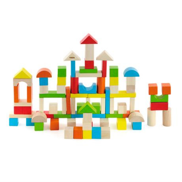 Набор строительных блоков "Город", 80 шт. Viga Toys 50333