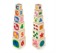 Деревянные кубики-пирамидка с цифрами Viga Toys 50392