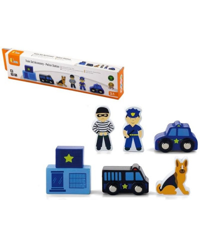 Набір для залізниці Viga Toys Поліцейська ділянка (50814)