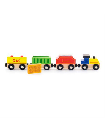 Набір для залізниці Viga Toys Вантажний поїзд з паливом - 50820
