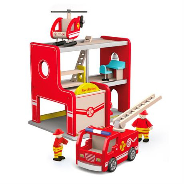 Ігровий набір "Пожежна станція" - Viga Toys