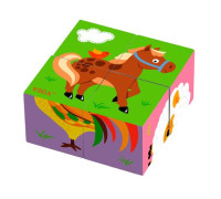 Пазл-кубики Viga Toys "Ферма" (50835)