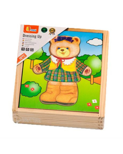 Игровой набор Viga Toys "Гардероб медведицы" (56403)