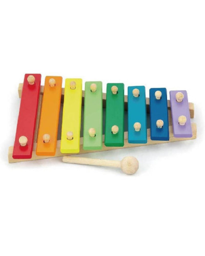 Музыкальная игрушка Viga Toys Деревянный ксилофон, 8 тонов