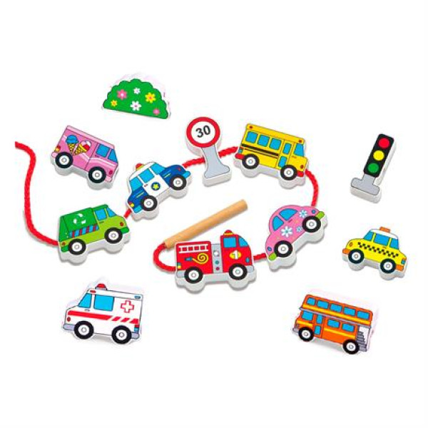 Шнурівка Viga Toys "Автотранспорт" (59851)