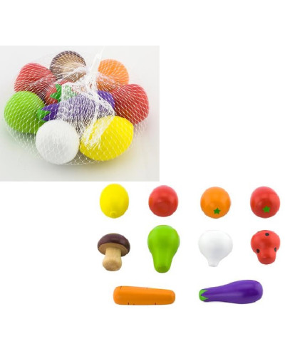 Дерев'яні іграшкові продукти "Овочі та фрукти" Viga Toys 50734